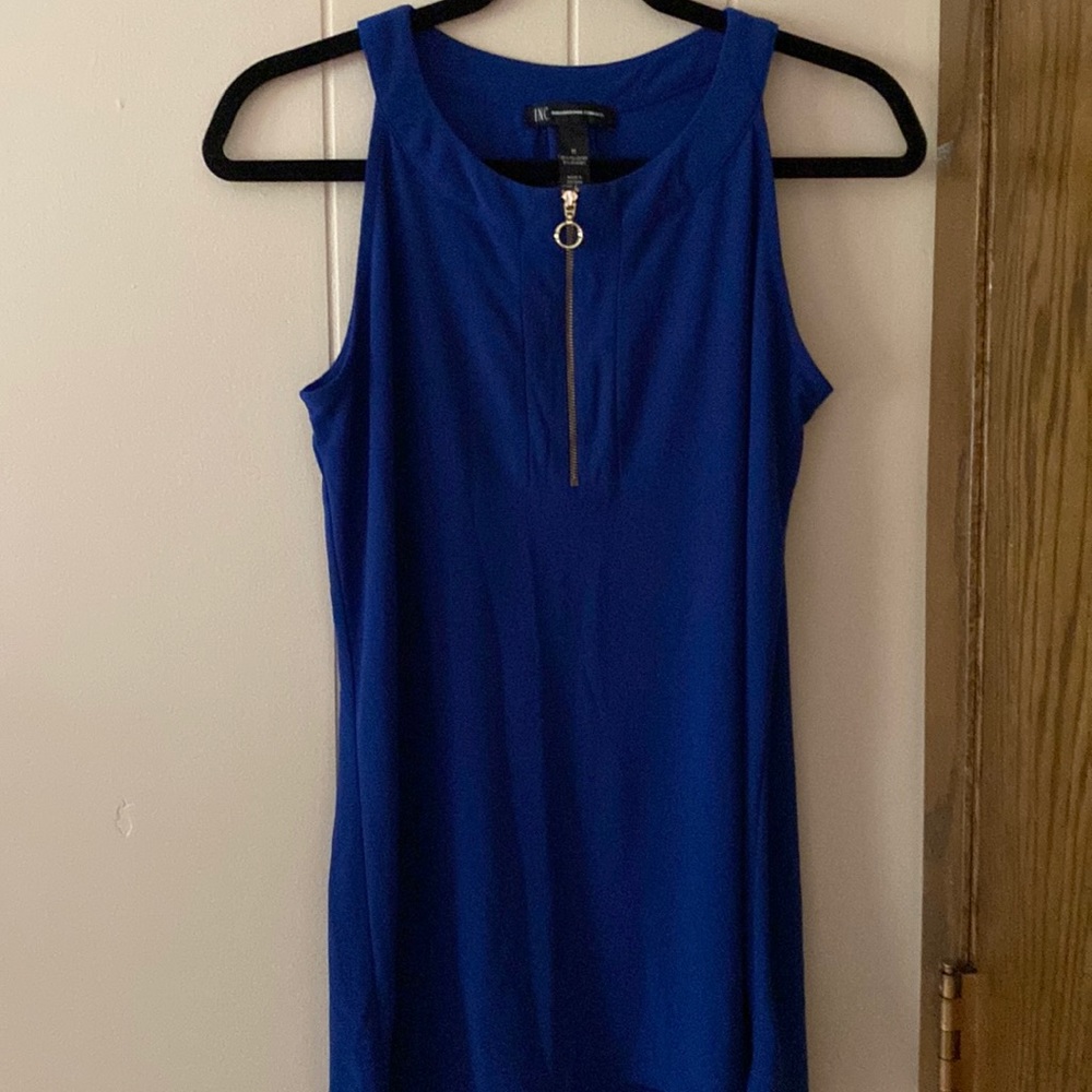 Blue Simple Tank Top